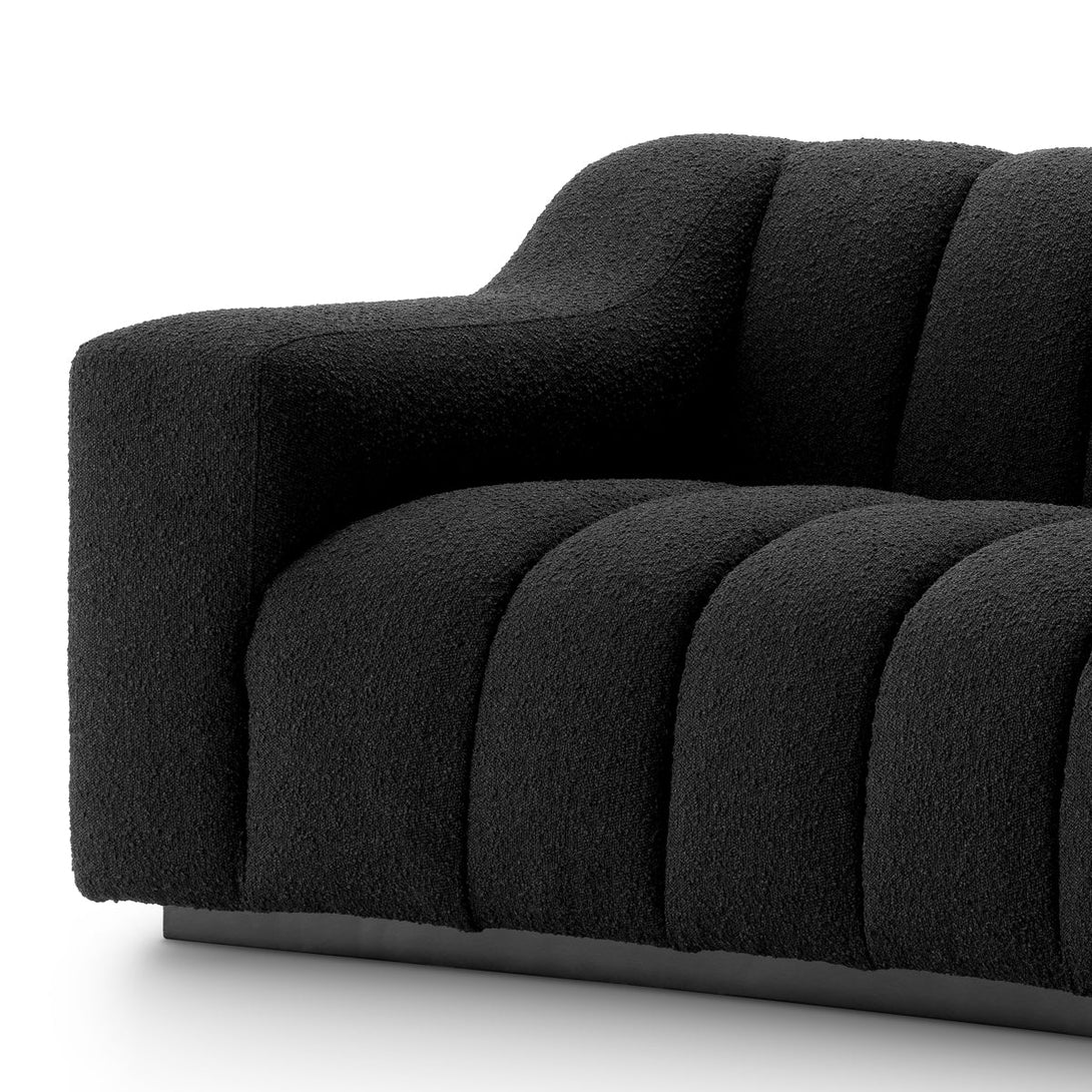 Sofa Kelly L Boucl&Eacute; Black Furniture Eichholtz