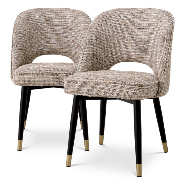 Dining Chair Cliff Mademoiselle Beige Furniture Eichholtz