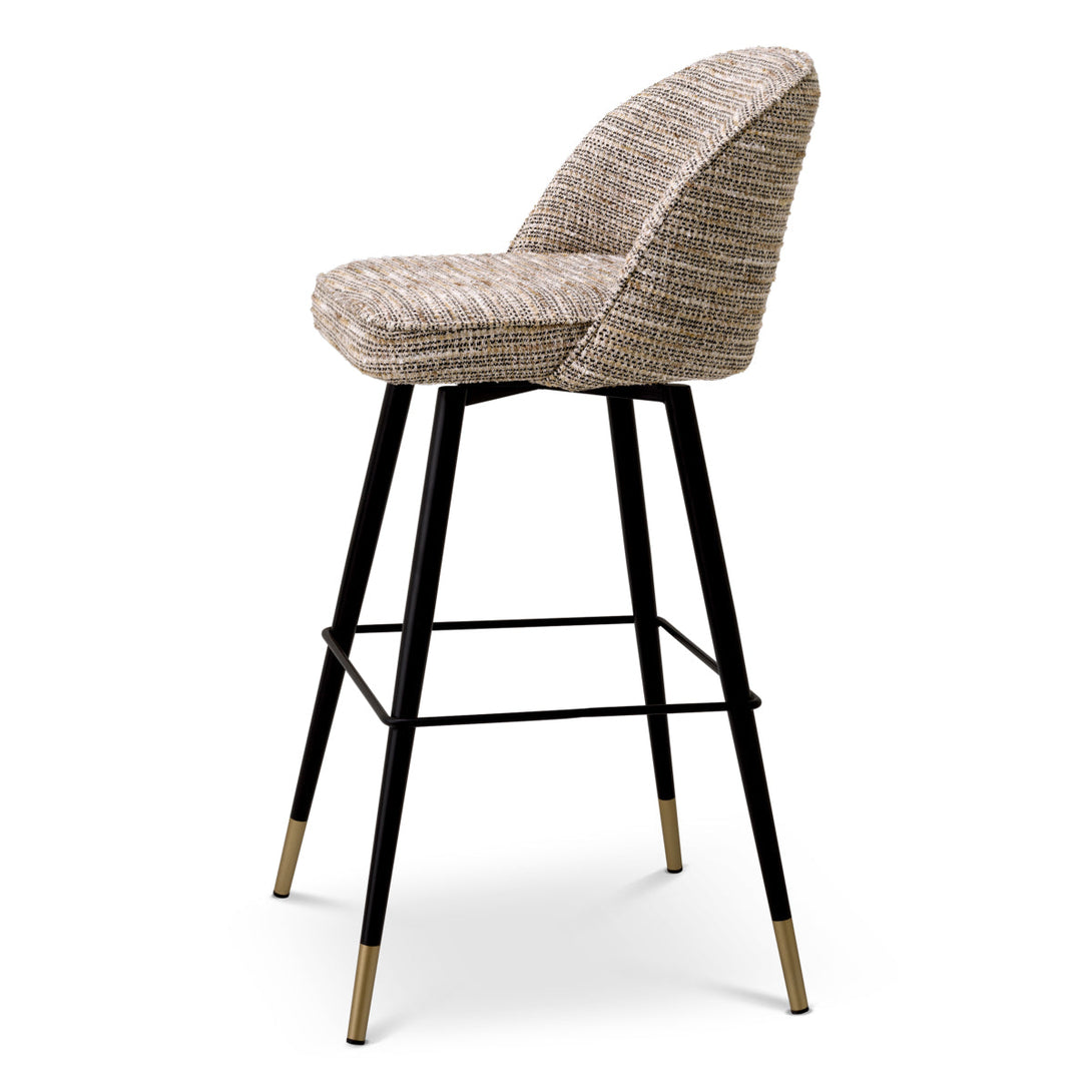 Bar Stool Cliff Set Of 2 Mademoiselle Beige Furniture Eichholtz