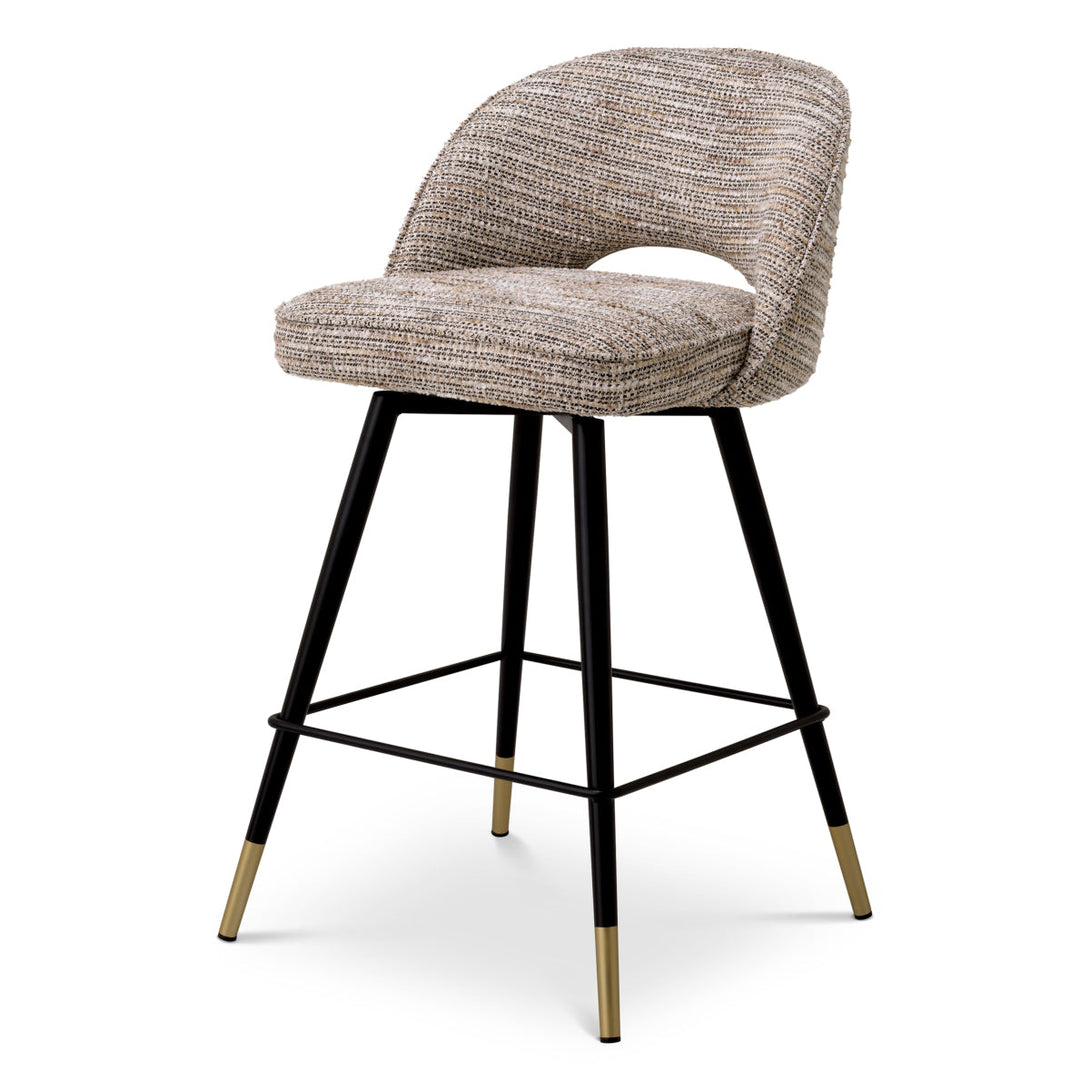 Counter Stool Cliff Mademoiselle Beige Furniture Eichholtz