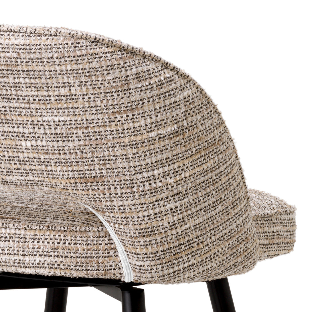 Counter Stool Cliff Mademoiselle Beige Furniture Eichholtz