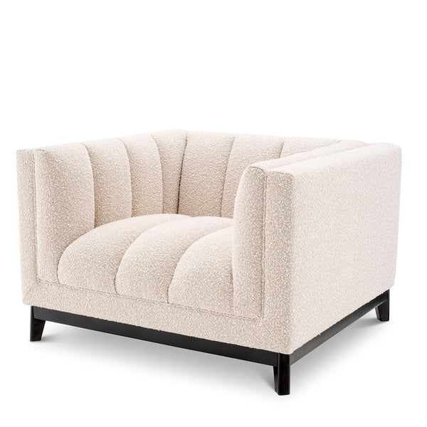 Chair Ditmar Boucl&Eacute; Cream Furniture Eichholtz