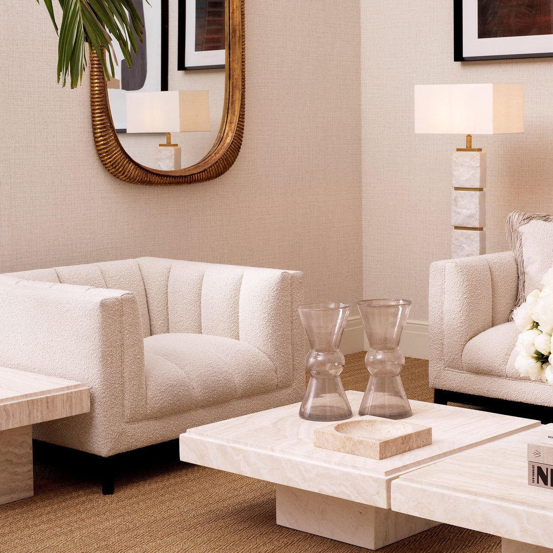 Chair Ditmar Boucl&Eacute; Cream Furniture Eichholtz