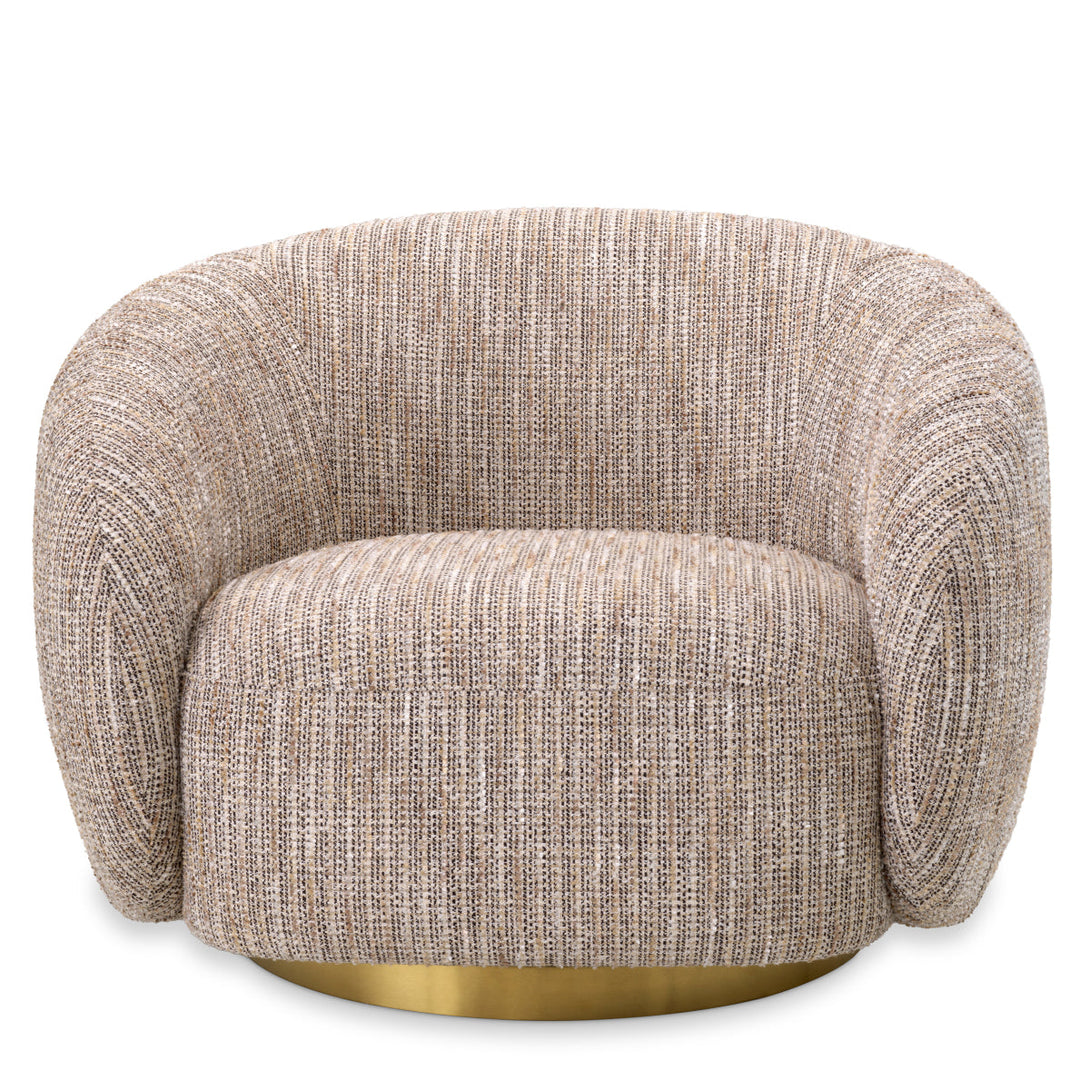 Swivel Chair Brice Mademoiselle Beige Furniture Eichholtz