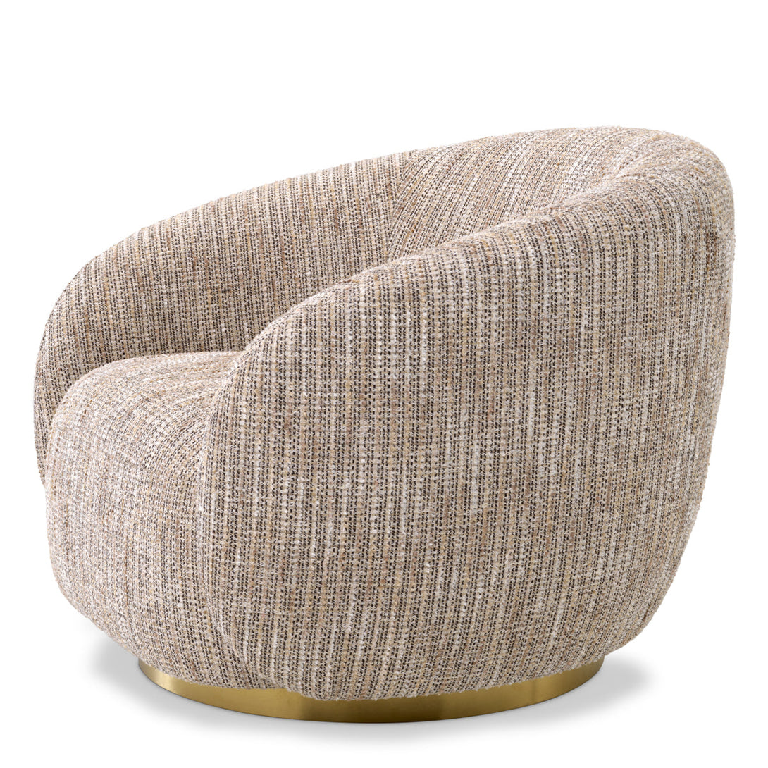 Swivel Chair Brice Mademoiselle Beige Furniture Eichholtz