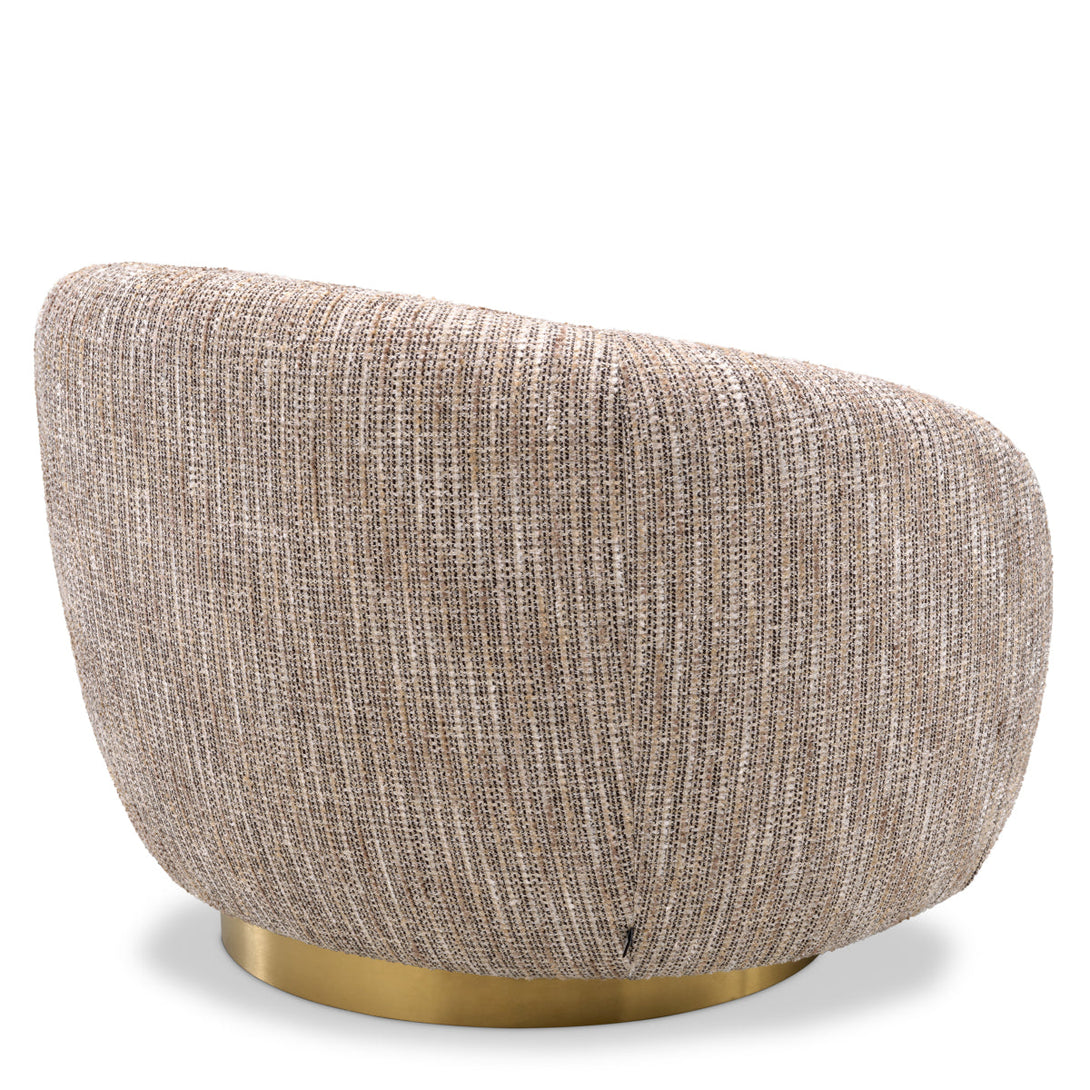 Swivel Chair Brice Mademoiselle Beige Furniture Eichholtz