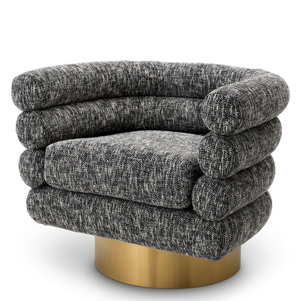 Swivel Chair Maguire Cambon Black Furniture Eichholtz