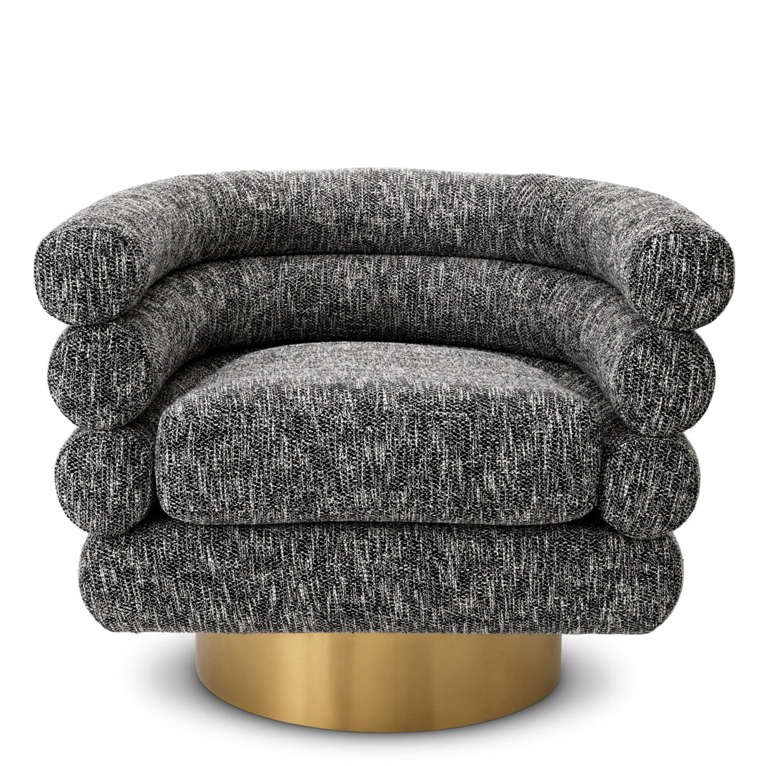 Swivel Chair Maguire Cambon Black Furniture Eichholtz