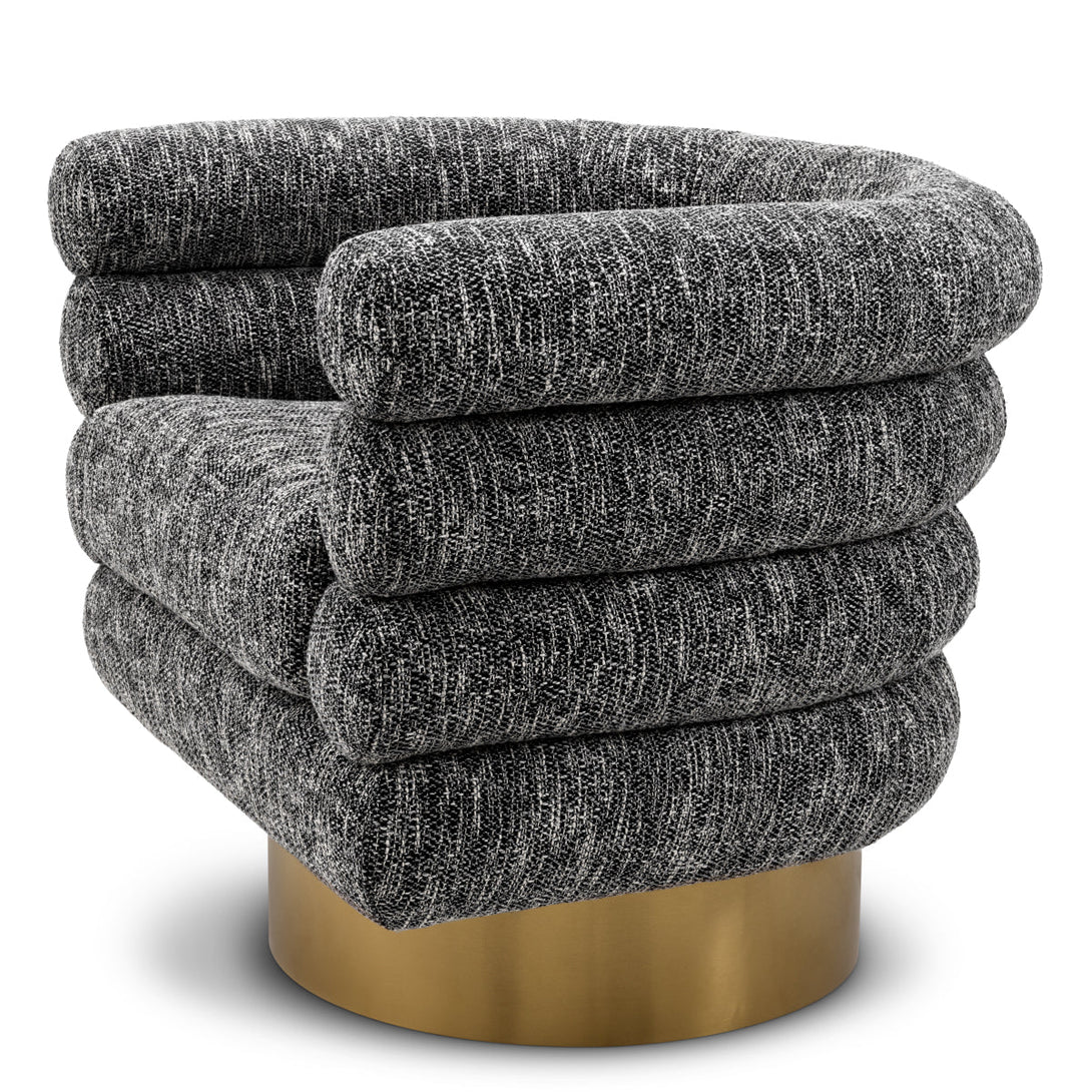 Swivel Chair Maguire Cambon Black Furniture Eichholtz