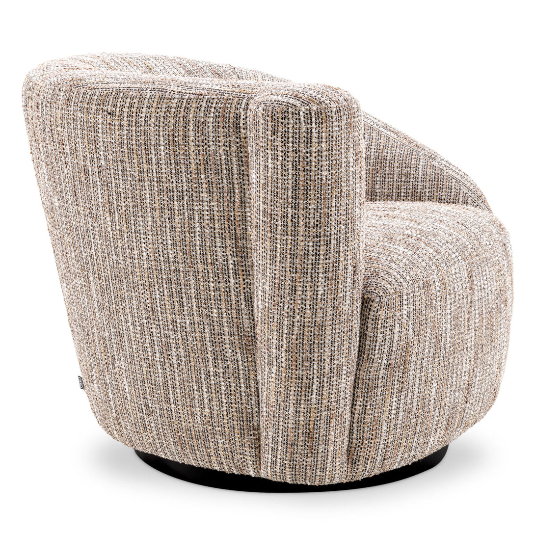 Swivel Chair Colin Left Mademoiselle Beige Furniture Eichholtz