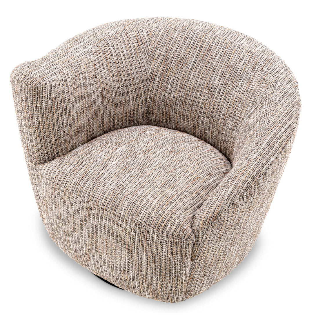 Swivel Chair Colin Left Mademoiselle Beige Furniture Eichholtz