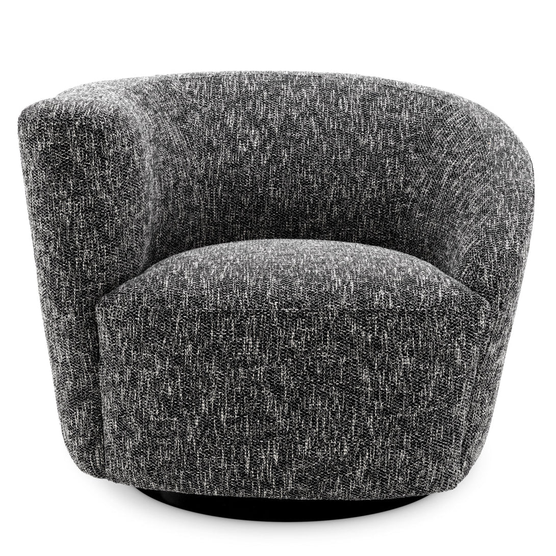 Swivel Chair Colin Left Cambon Black Furniture Eichholtz