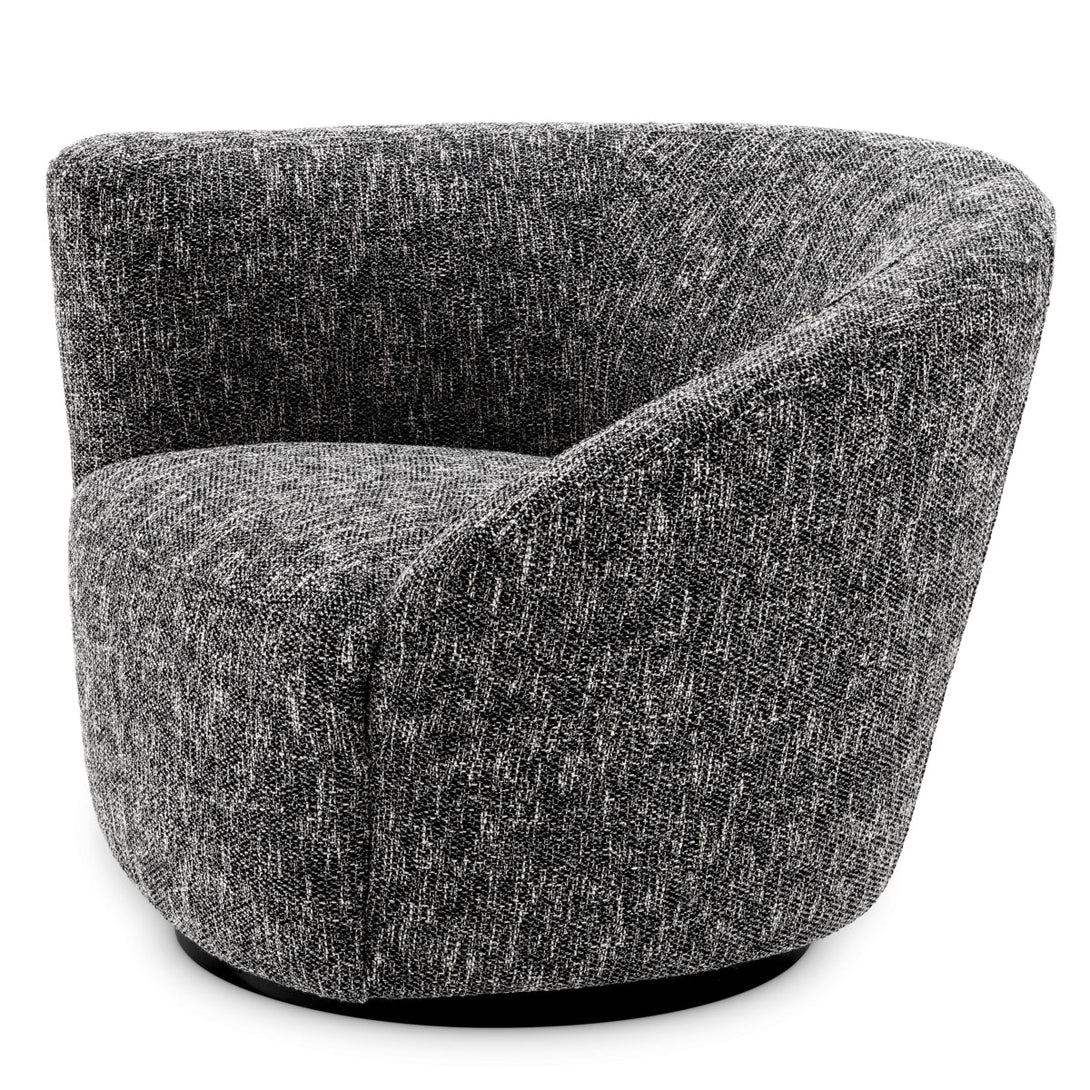 Swivel Chair Colin Left Cambon Black Furniture Eichholtz