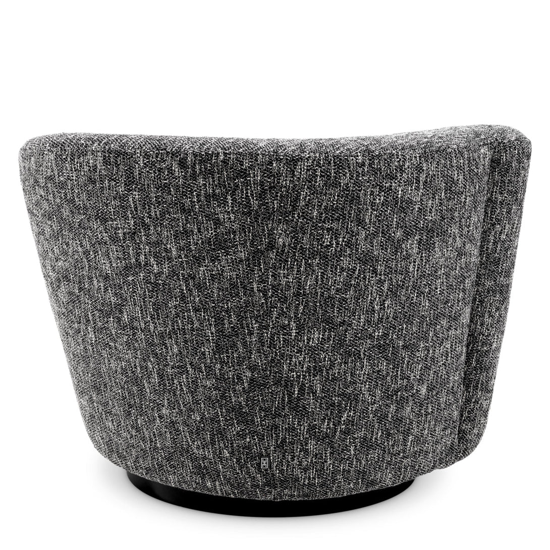 Swivel Chair Colin Left Cambon Black Furniture Eichholtz