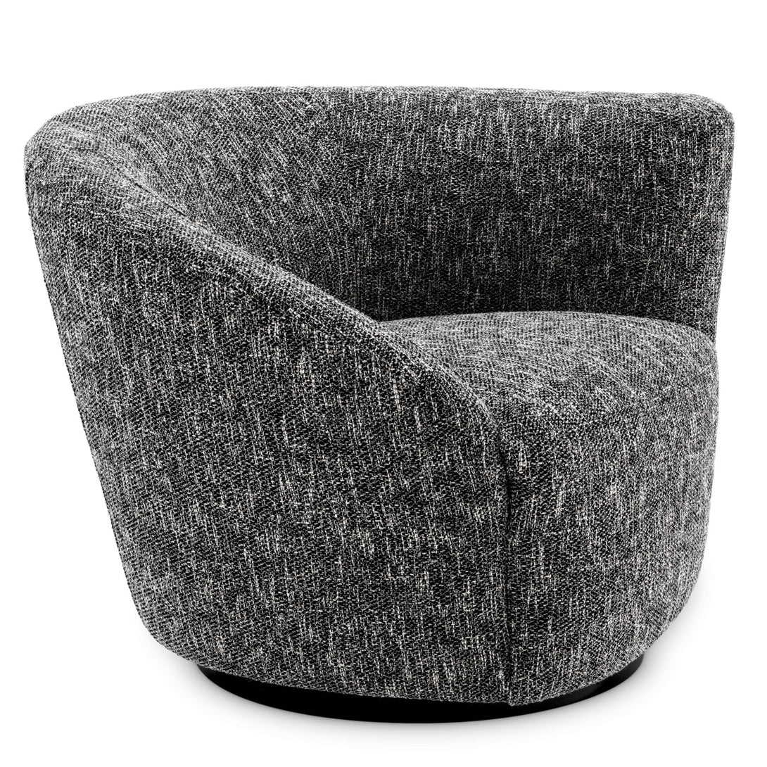 Swivel Chair Colin Right Cambon Black Furniture Eichholtz