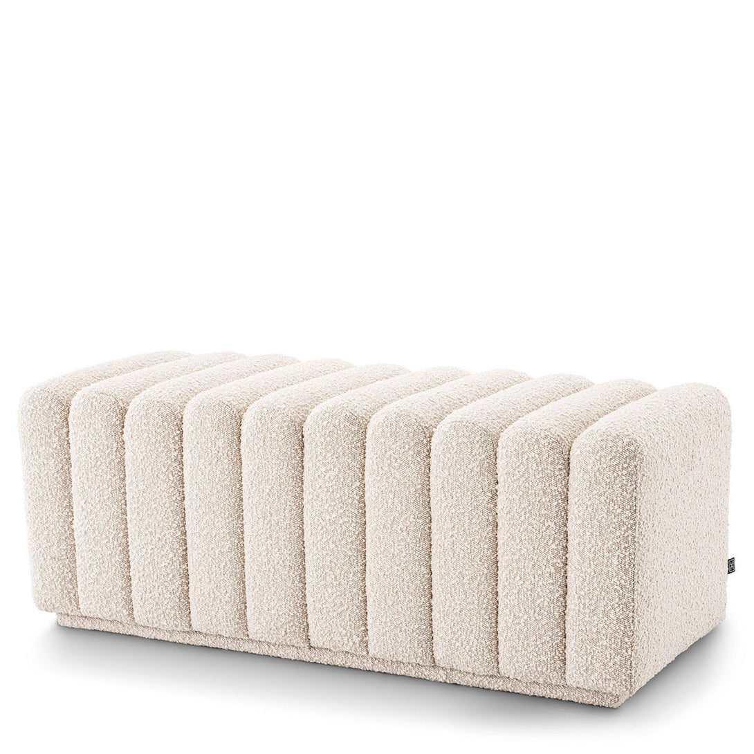 Bench Bente Boucl&Eacute; Cream Furniture Eichholtz