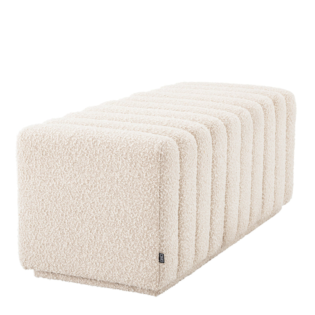 Bench Bente Boucl&Eacute; Cream Furniture Eichholtz