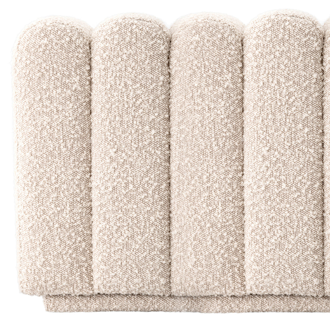 Bench Bente Boucl&Eacute; Cream Furniture Eichholtz