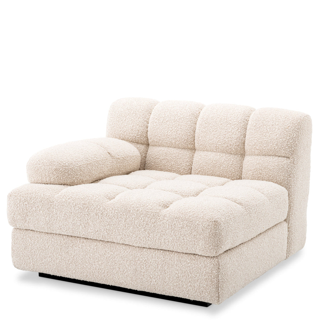 Modular Sofa Dean - Left Boucl&Eacute; Cream Furniture Eichholtz
