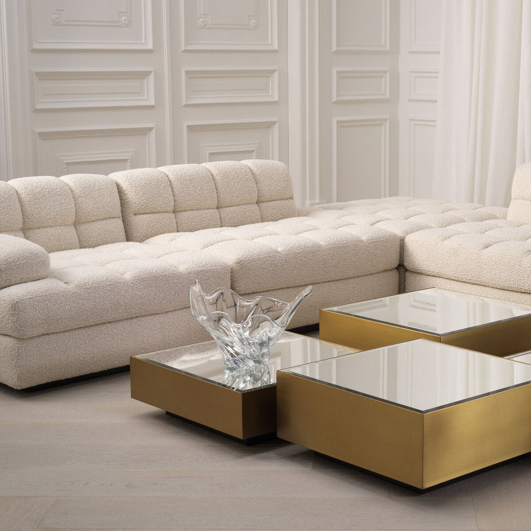 Modular Sofa Dean Ottoman Boucl&Eacute; Cream Furniture Eichholtz