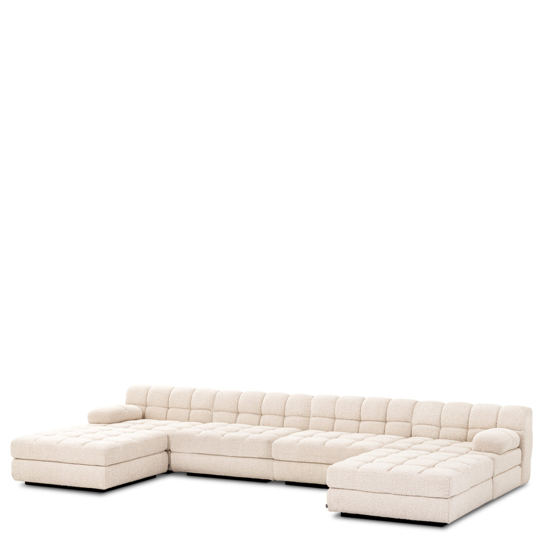 Modular Sofa Dean Ottoman Boucl&Eacute; Cream Furniture Eichholtz