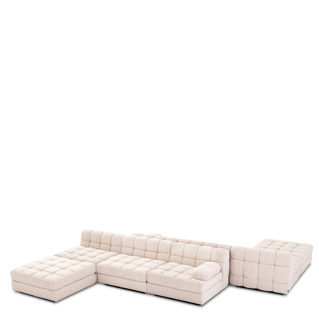 Modular Sofa Dean Ottoman Boucl&Eacute; Cream Furniture Eichholtz