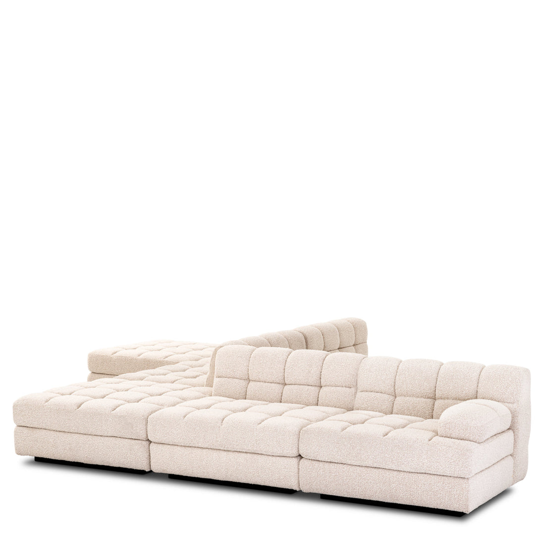 Modular Sofa Dean Ottoman Boucl&Eacute; Cream Furniture Eichholtz