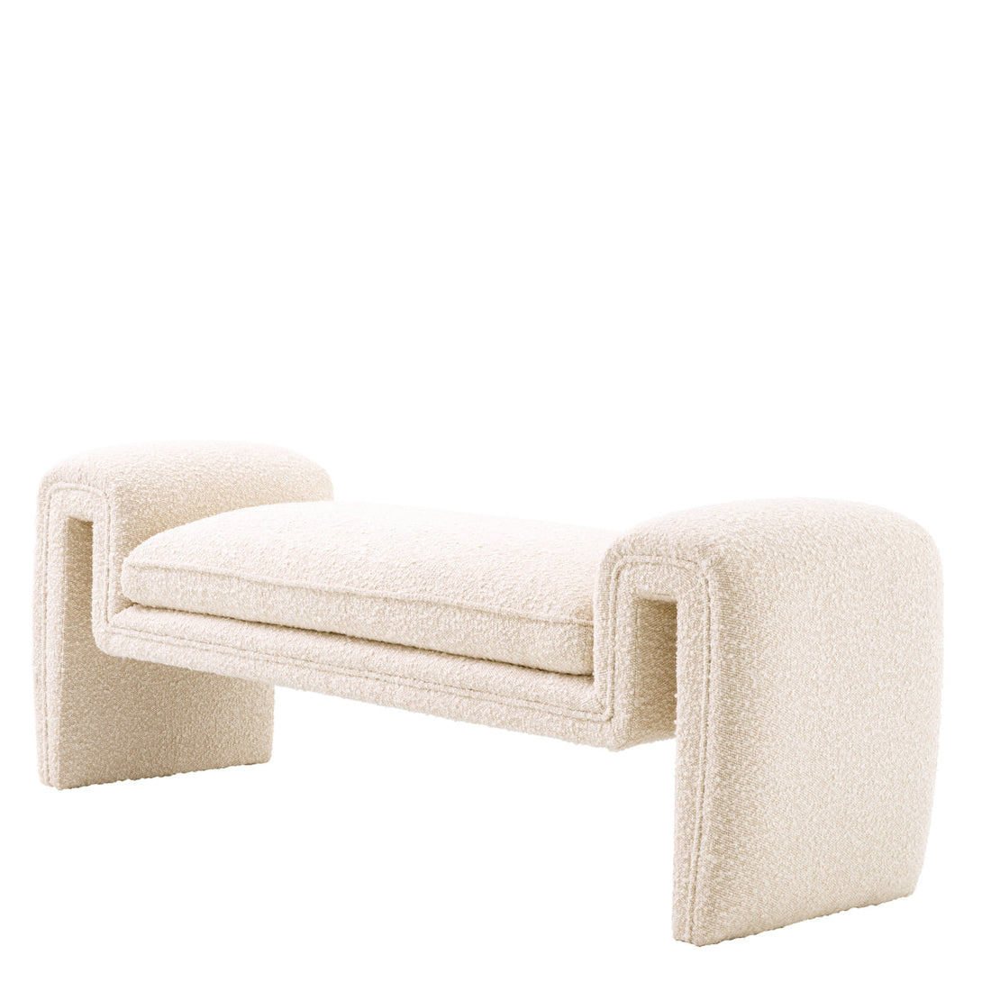 Bench Tondo S Boucl&Eacute; Cream Furniture Eichholtz