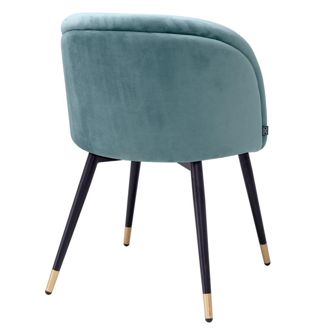 Dining Chair Chloé Set Of 2 Savona Blue Velvet Furniture Eichholtz