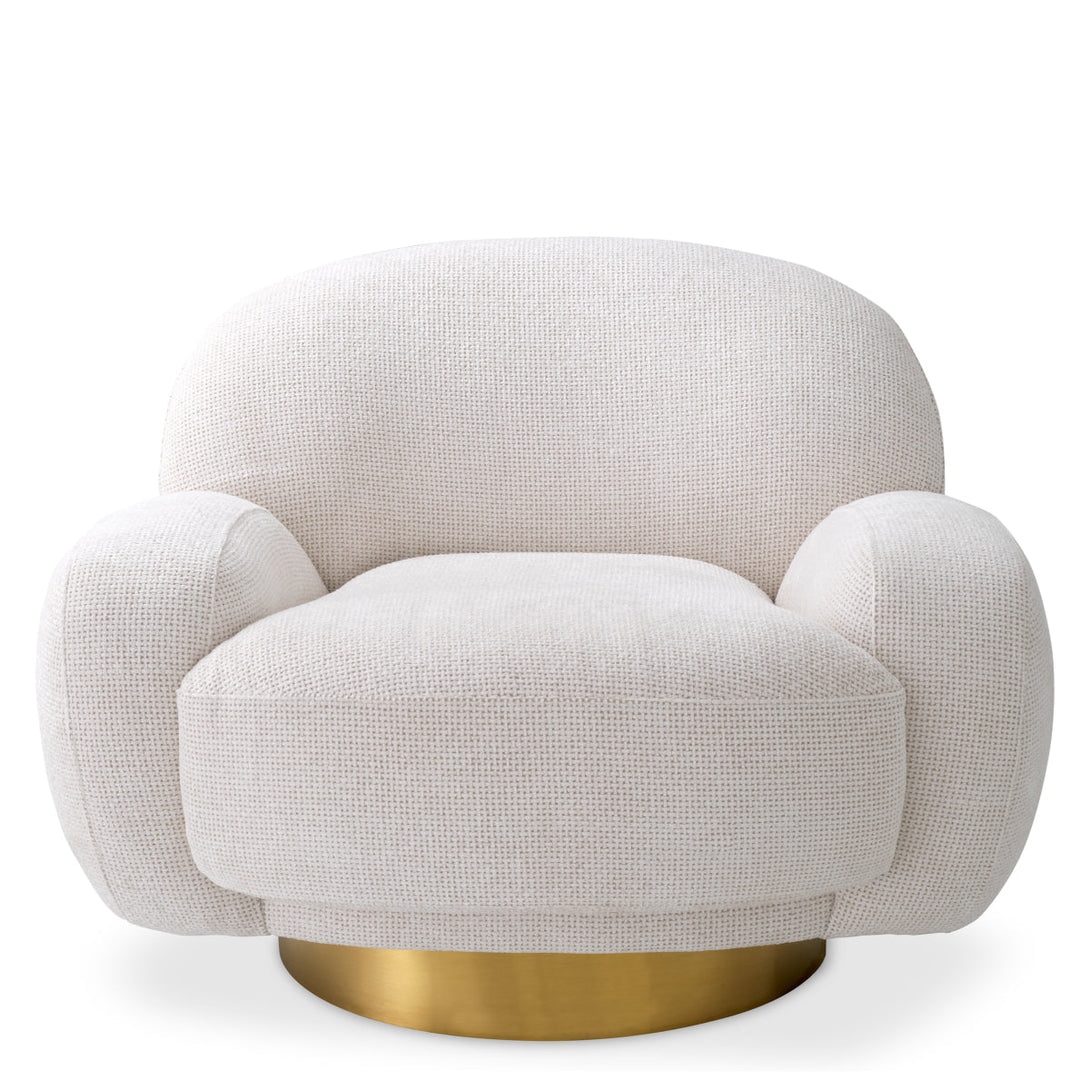 Swivel Chair Udine Lyssa Off-White Furniture Eichholtz