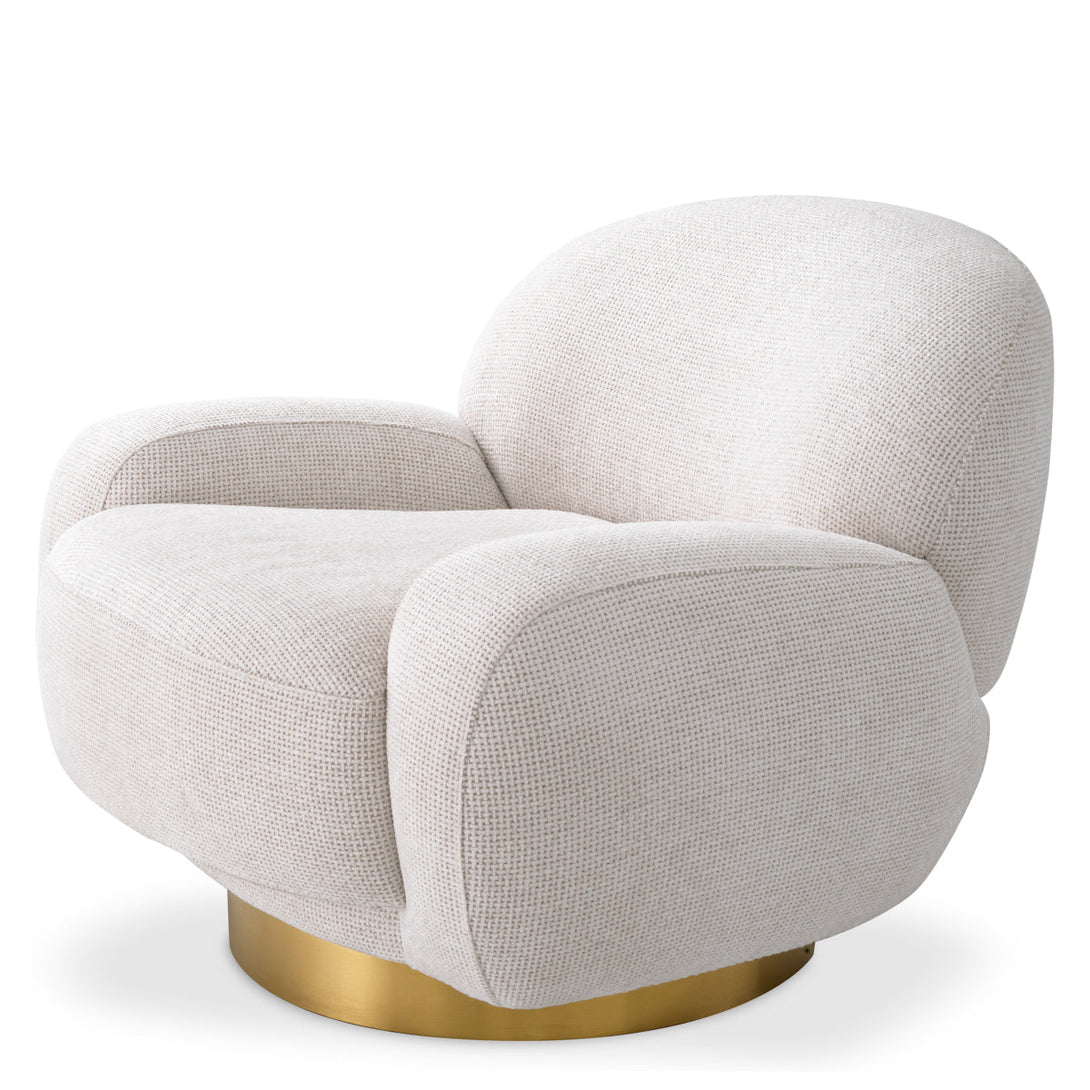 Swivel Chair Udine Lyssa Off-White Furniture Eichholtz