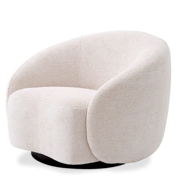 Swivel Chair Amore Lyssa Off-White Furniture Eichholtz