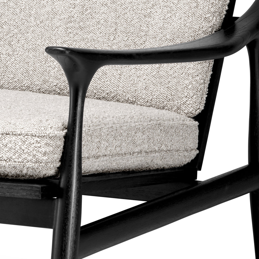 Chair Manzo Classic Black Finish Furniture Eichholtz
