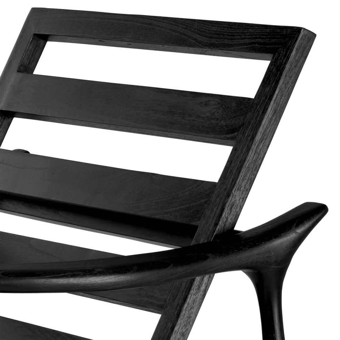Chair Manzo Classic Black Finish Furniture Eichholtz