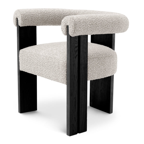 Dining Chair Percy Boucl&Eacute; Grey Furniture Eichholtz