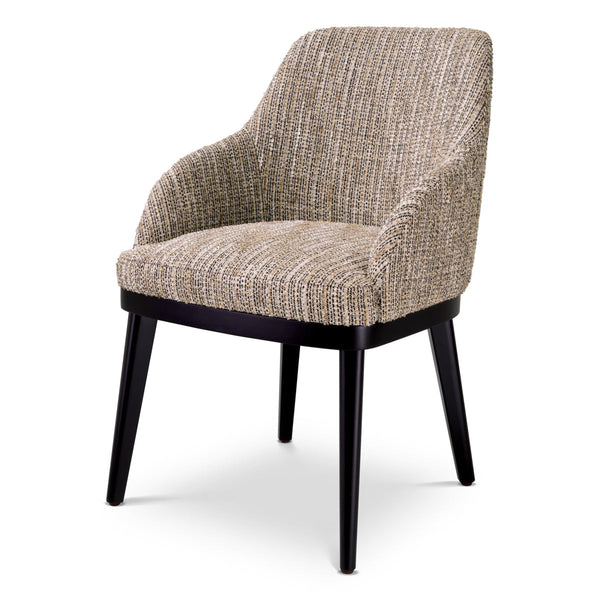 Dining Chair Costa With Arm Mademoiselle Beige Furniture Eichholtz