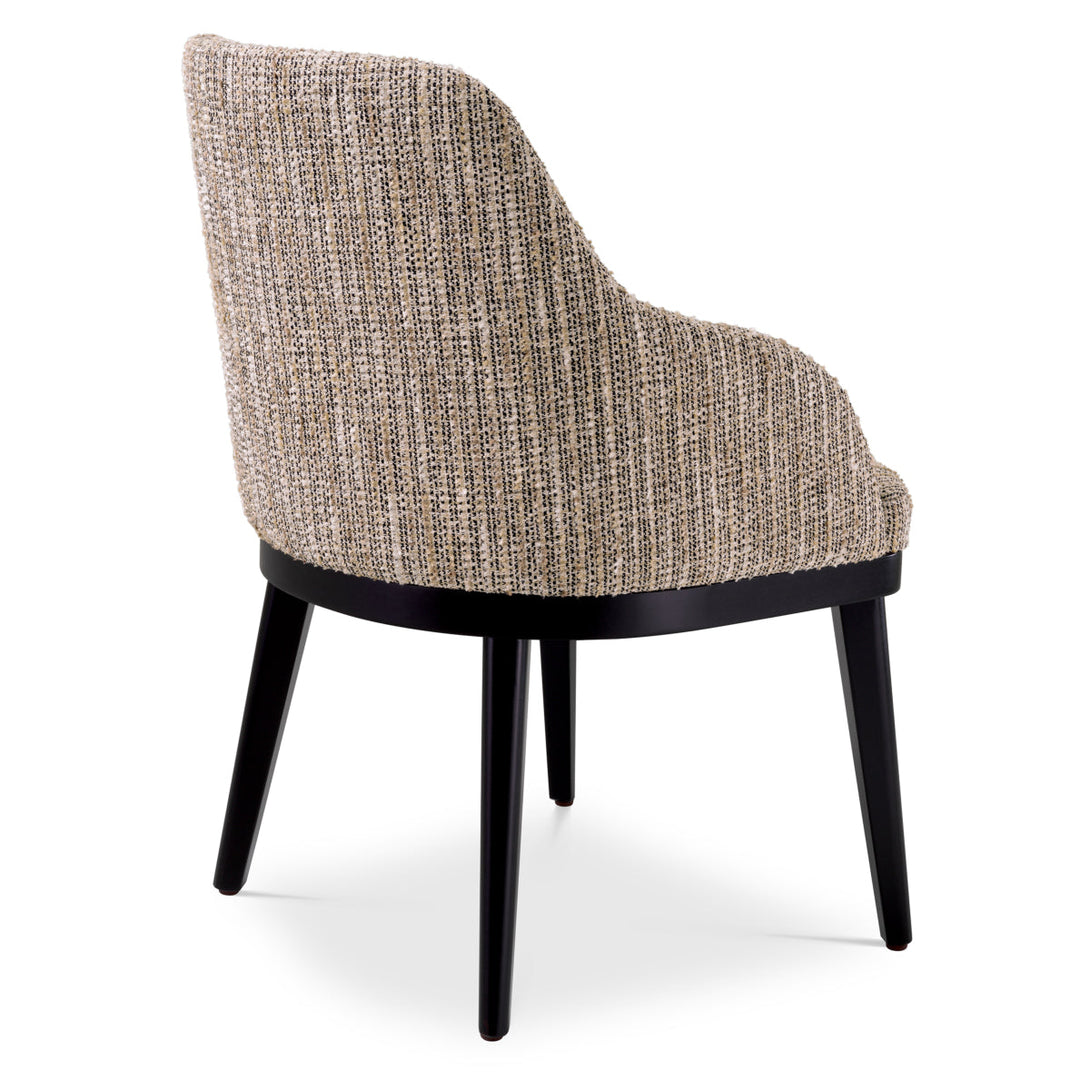 Dining Chair Costa With Arm Mademoiselle Beige Furniture Eichholtz