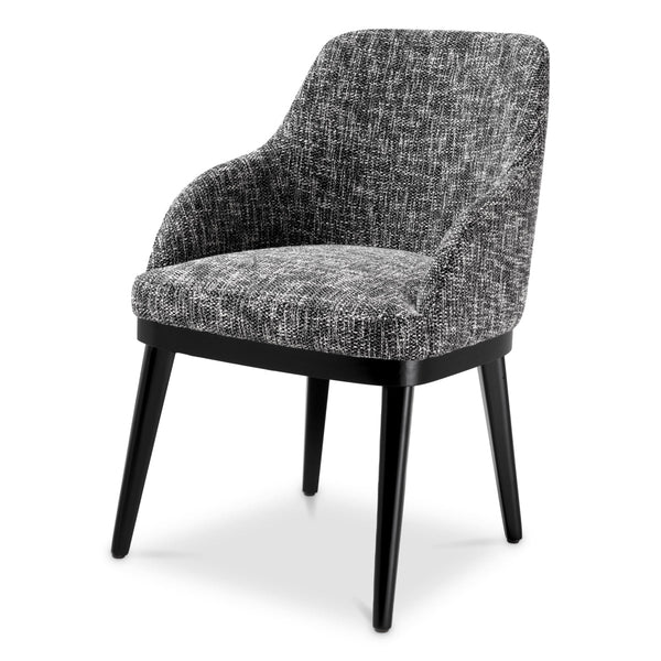 Dining Chair Costa With Arm Cambon Black Furniture Eichholtz