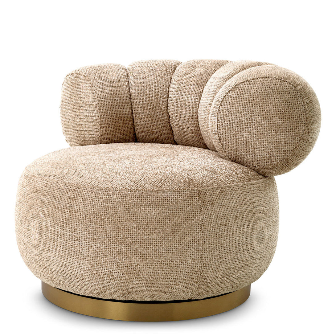 Swivel Chair Phedra Lyssa Sand Furniture Eichholtz