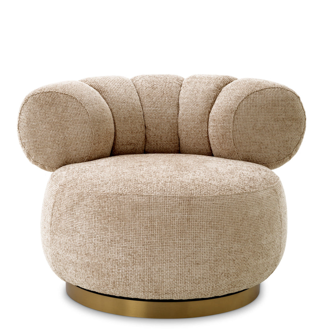 Swivel Chair Phedra Lyssa Sand Furniture Eichholtz