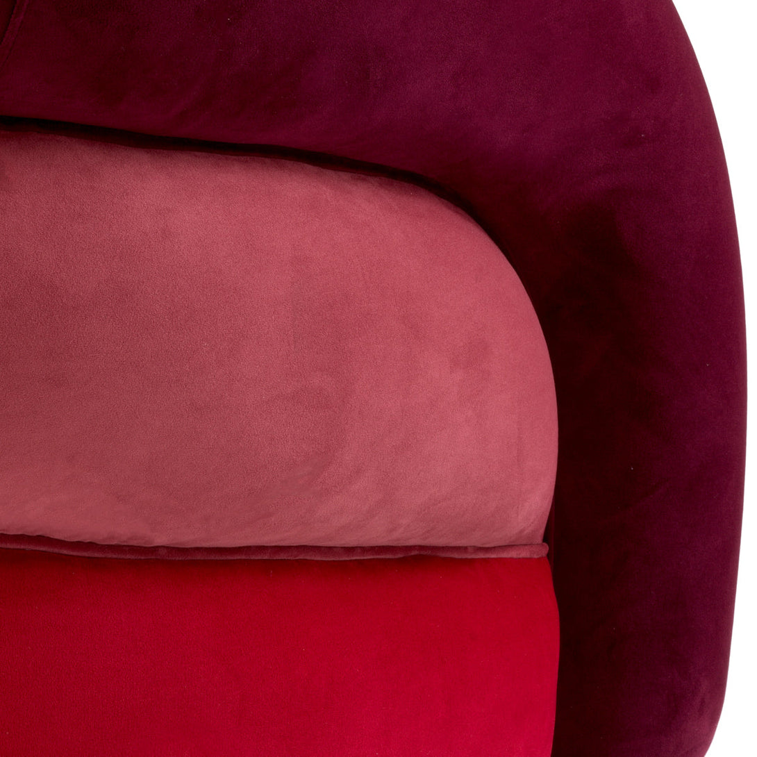 Swivel Chair Novelle Savona Bordeaux Red Velvet Furniture Eichholtz