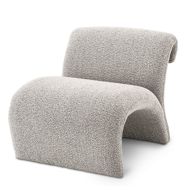 Chair Vignola Boucl&Eacute; Grey Furniture Eichholtz