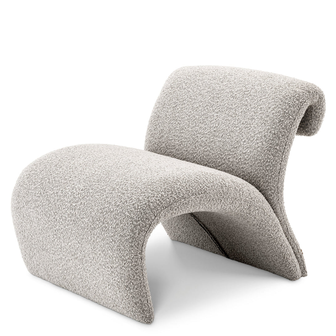 Chair Vignola Boucl&Eacute; Grey Furniture Eichholtz