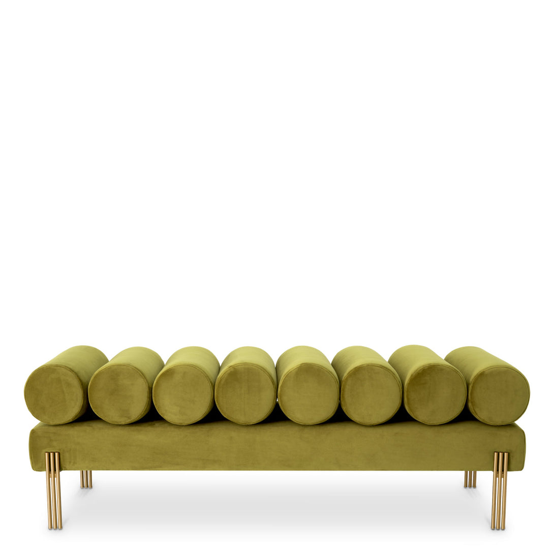 Bench Oxley Savona Vintage Green Velvet Furniture Eichholtz