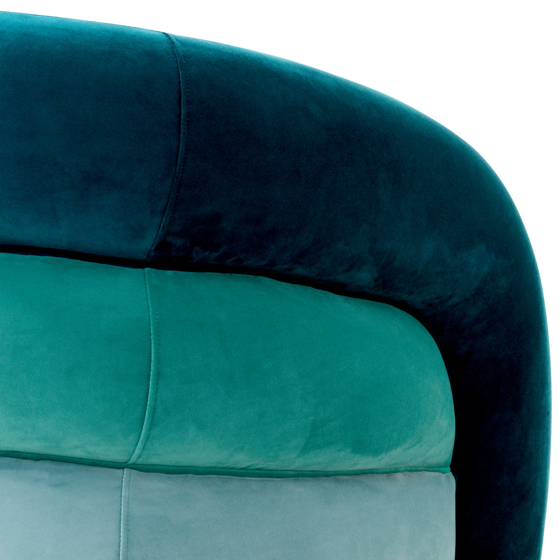 Swivel Chair Novelle Savona Sea Green Velvet Furniture Eichholtz