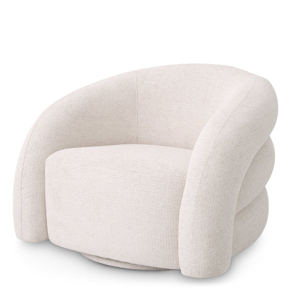 Swivel Chair Novelle Lyssa Off-White Furniture Eichholtz