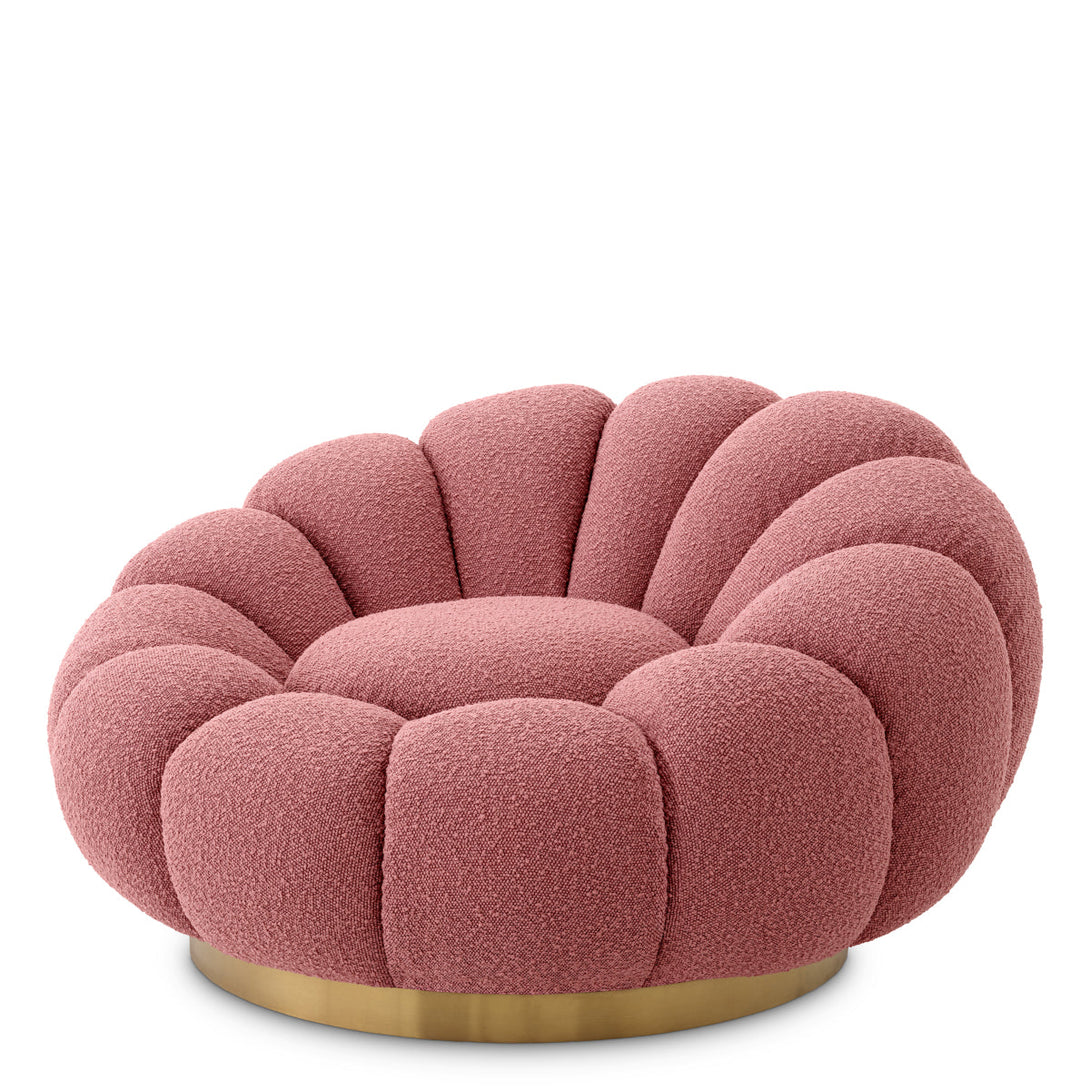 Swivel Chair Mello Boucl&Eacute; Rose Furniture Eichholtz
