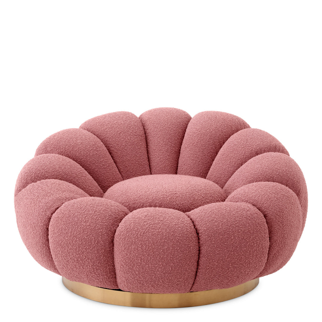 Swivel Chair Mello Boucl&Eacute; Rose Furniture Eichholtz