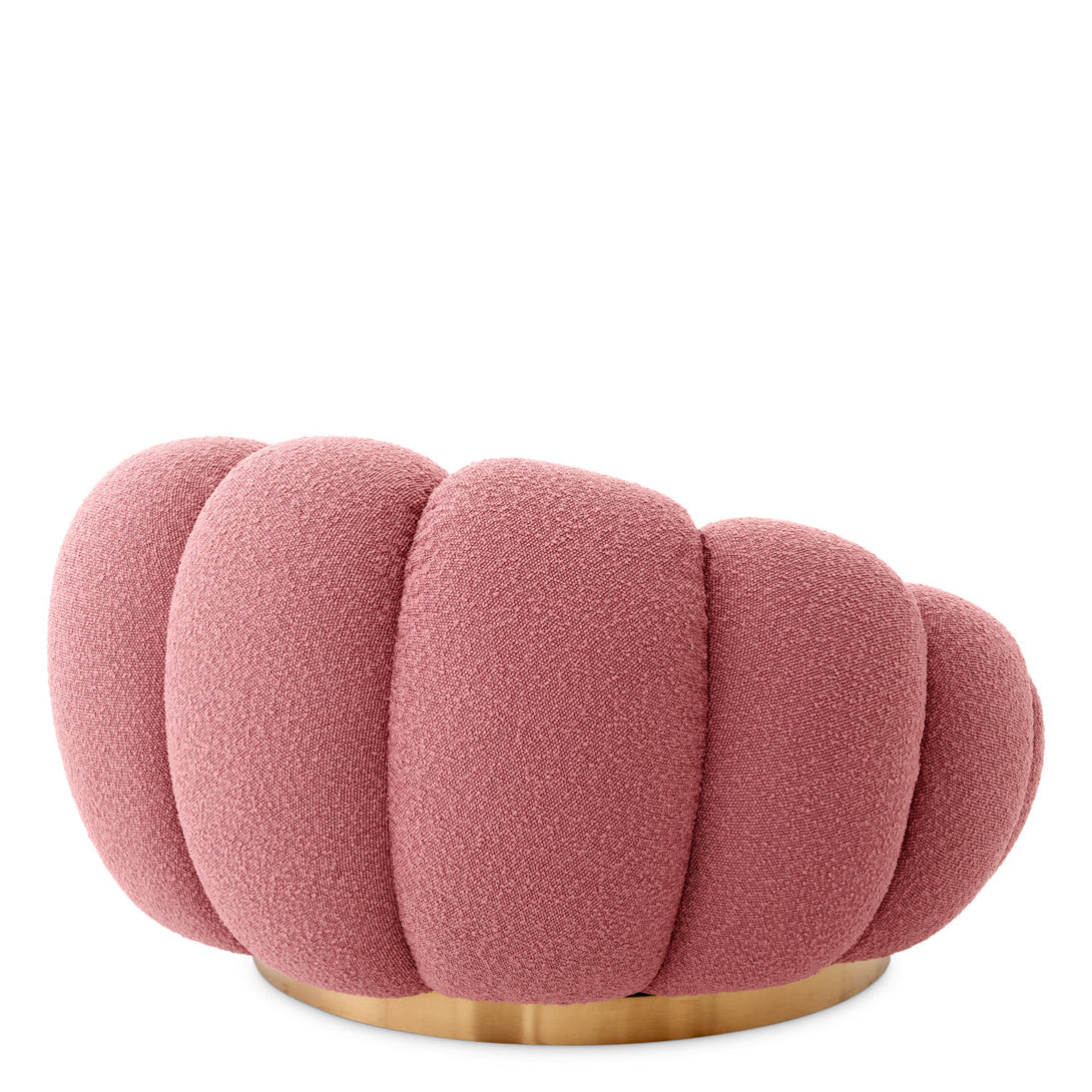 Swivel Chair Mello Boucl&Eacute; Rose Furniture Eichholtz