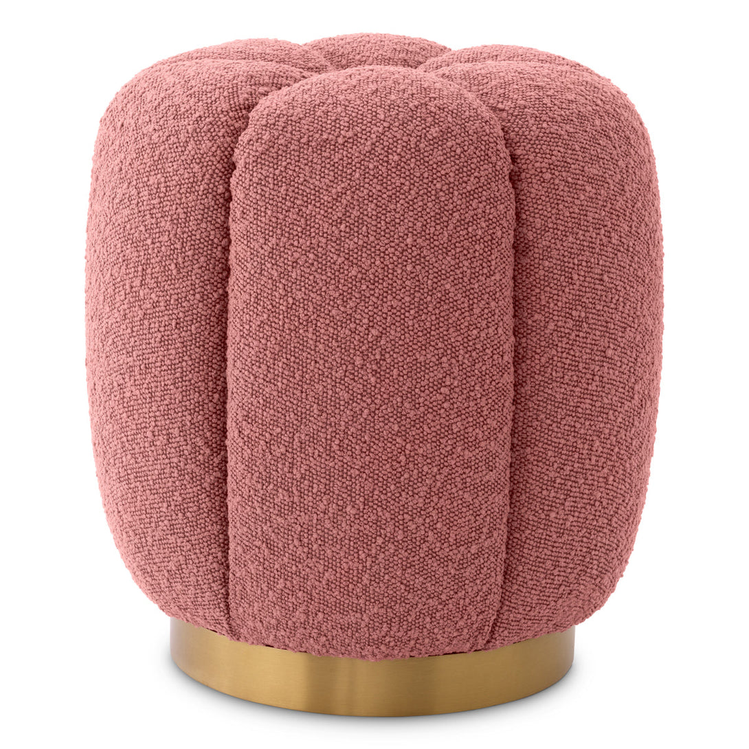 Stool Orchanic Boucl&Eacute; Rose Furniture Eichholtz
